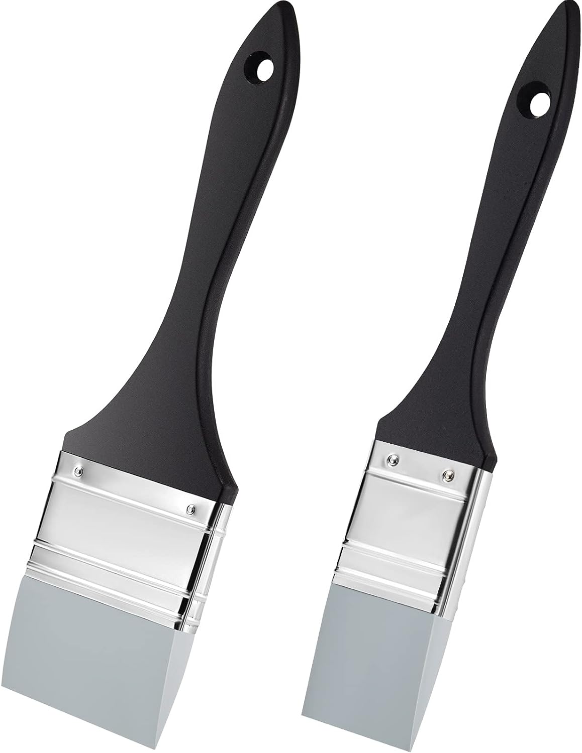 2Pcs Silicone Painting Brush Color Shapers 1.5 Inch, 2.5 Inch