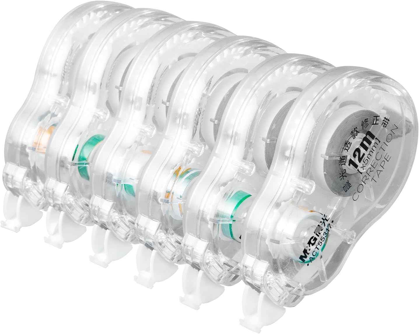 M&G 39FT Long Correction Tape Set,72M/234FT White 6 Pack - TTpen