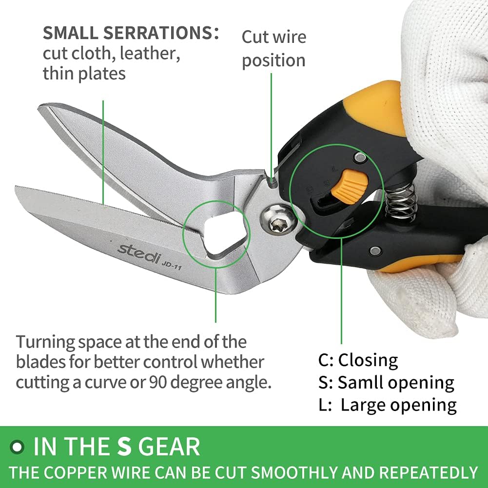 Stedi 9-Inch Scissor Heavy Duty Cardboard and Carpet Shears - TTpen