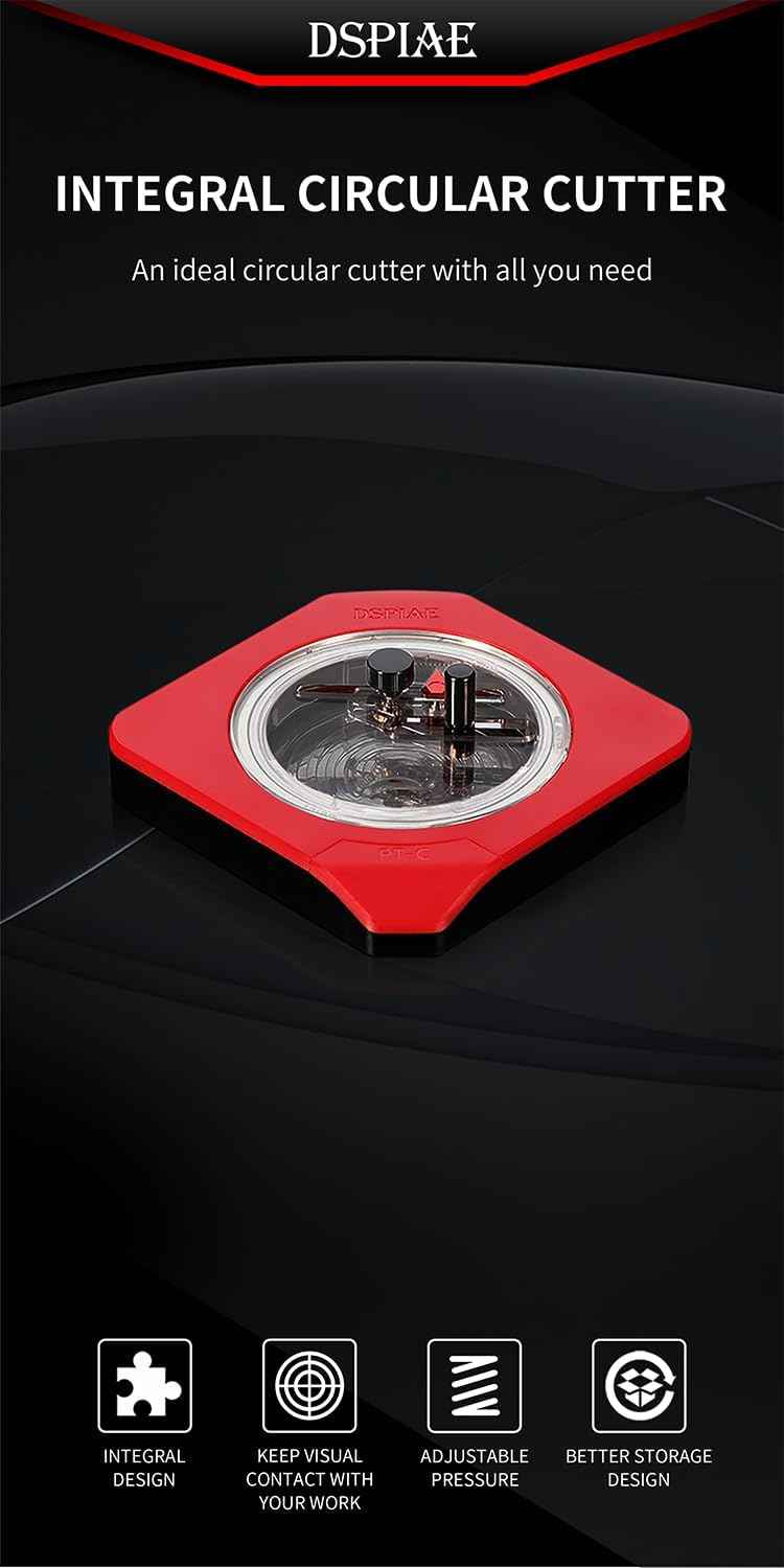 DSPIAE PT-C Integral Rotary Integral Circular Cutter (1-50mm) Circle - TTpen