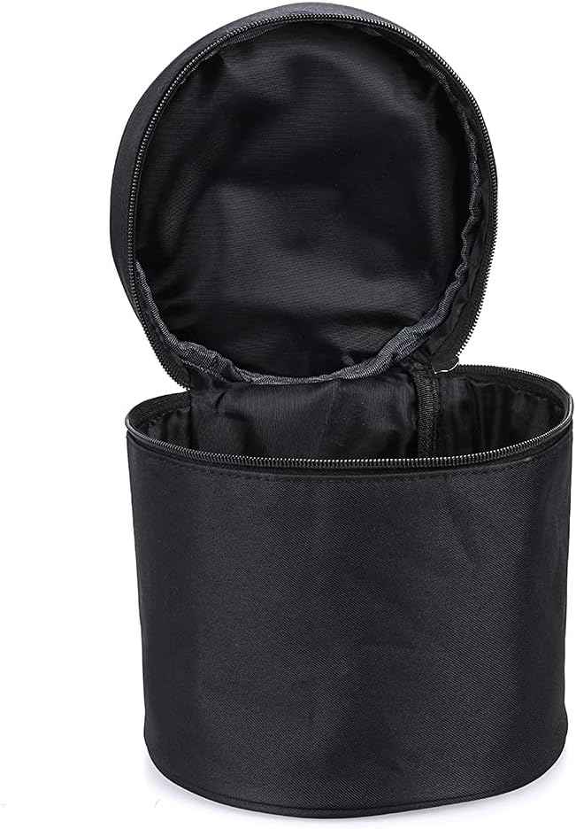 Round Marker Pen Case Stationary Storage Bag for 80 Markers,Black - TTpen