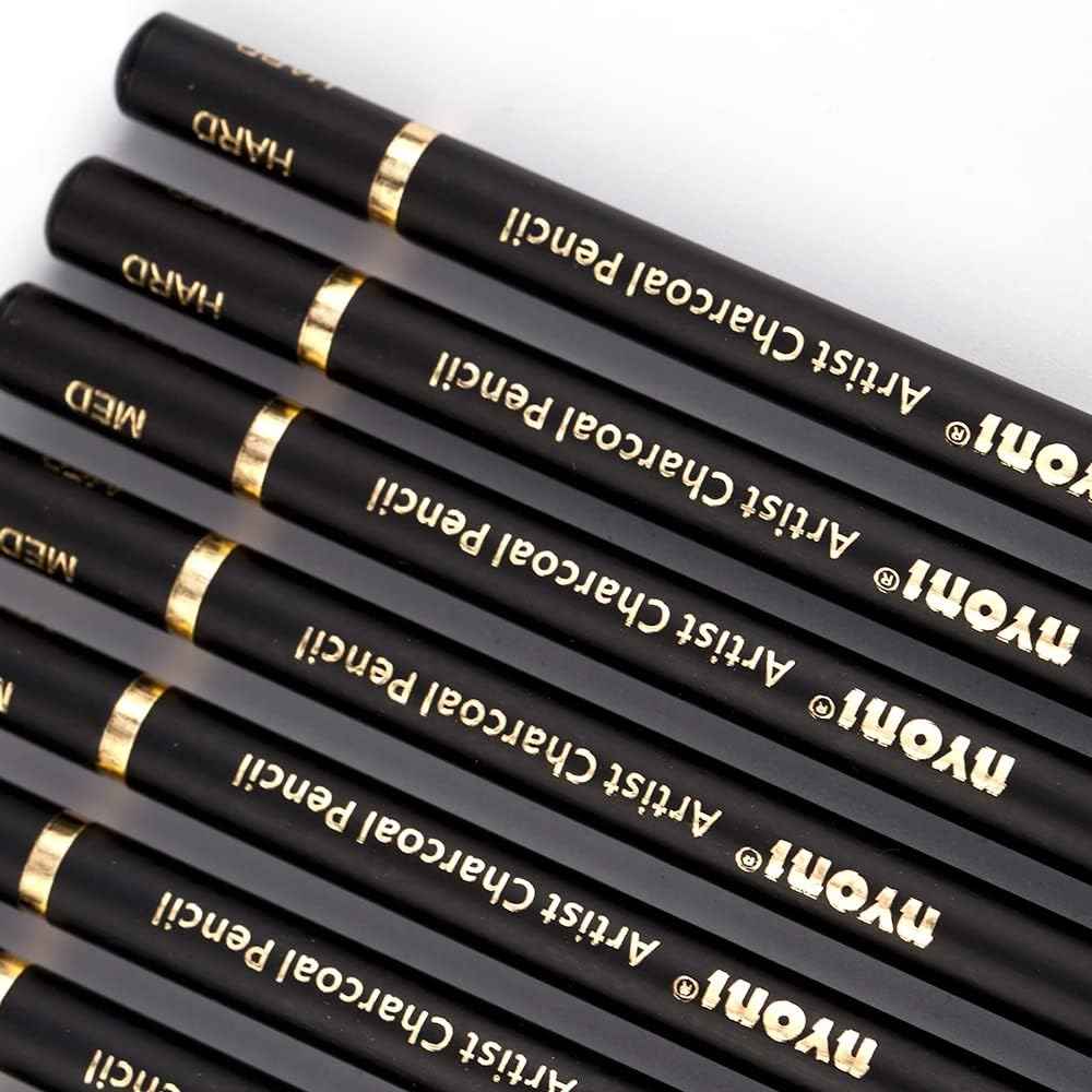 Nyoni Professional Charcoal Pencils Drawing 10 Pack - TTpen