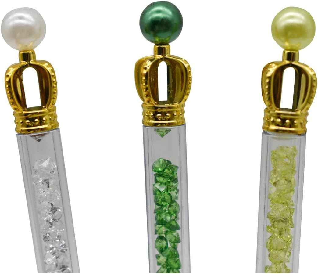 12PCS Juicy Avocado Shiny Crown Gel Pens 0.5mm Black Ink For Kids School - TTpen