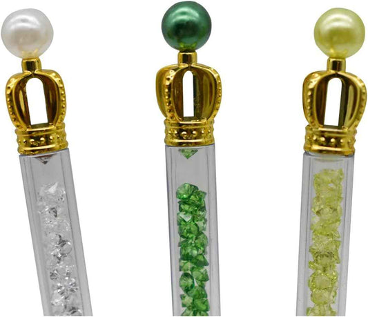 12PCS Juicy Avocado Shiny Crown Gel Pens 0.5mm Black Ink For Kids School - TTpen