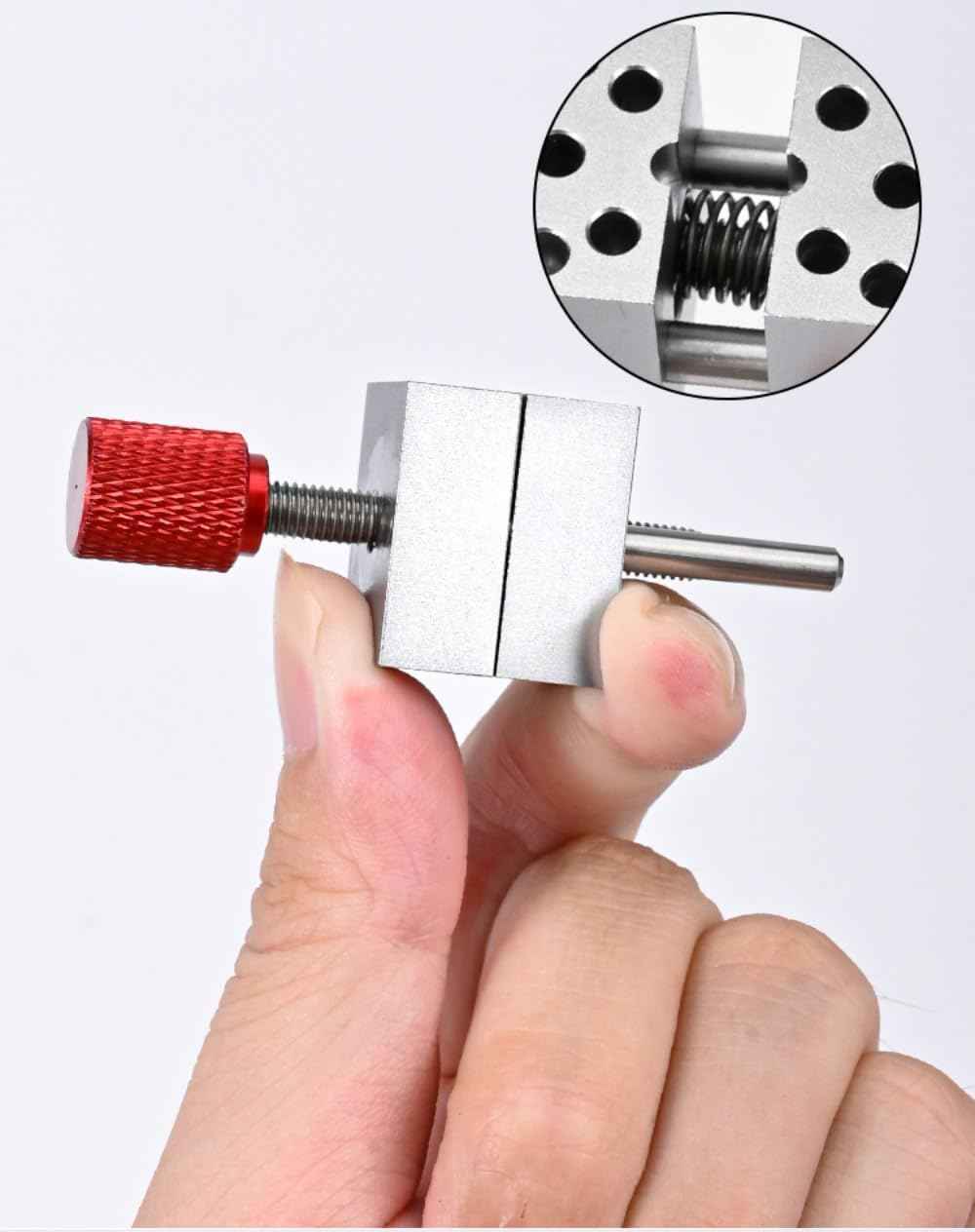 Model Metal Handy Mini Vise Vice Grip Width 0.78inch - 1.18inch Ajustable Red - TTpen