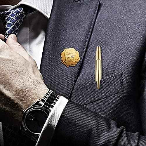 6 Pack Slim Gold Ballpoint Pens Black Ink 1mm - TTpen
