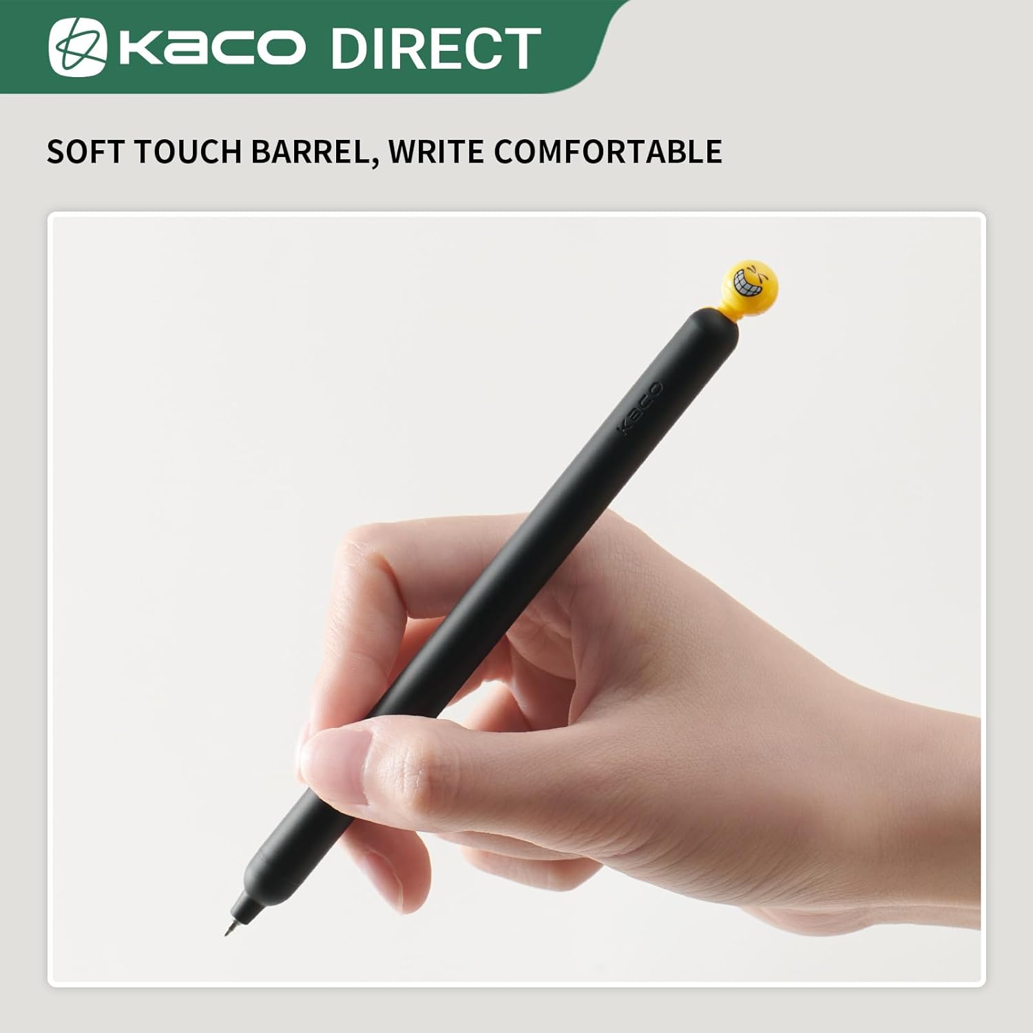 Kaco POPUP Gel Pens 3 Pieces with Extra 3 Refills