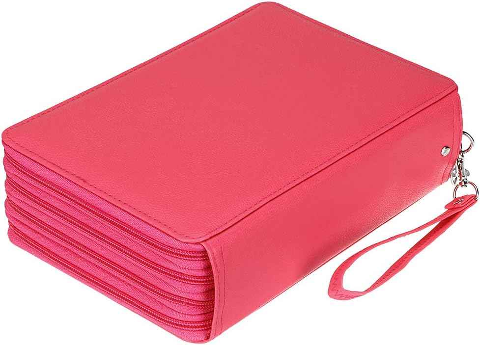 200 Slots PU Leather Pencil Case Holder Organizer - TTpen