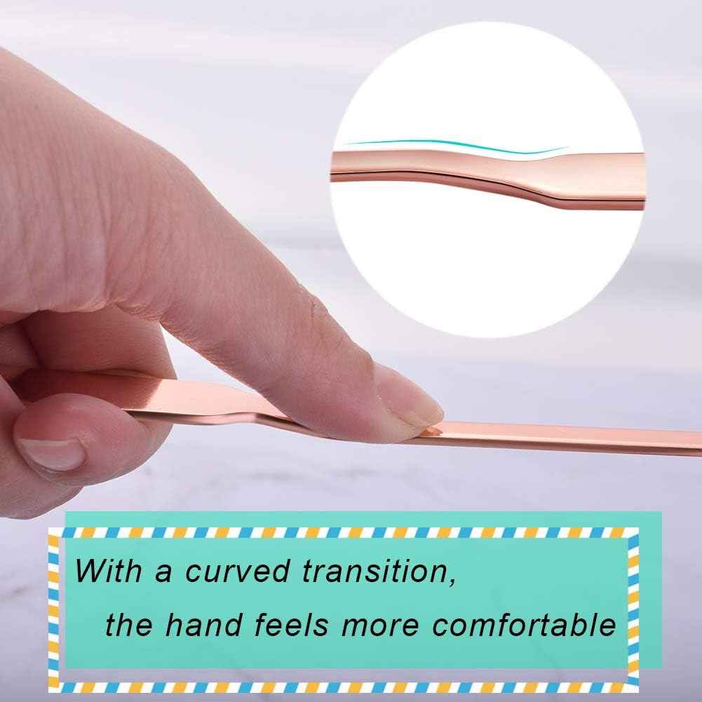 2 Pack Letter Openers Stainless Steel Envelope Slitter,Silver and Rose Gold - TTpen