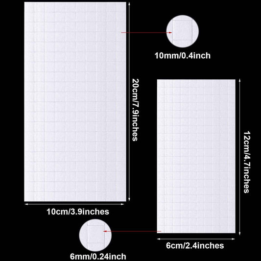 16 Sheets Craft Foam Dots Adhesive 2 Sizes - TTpen