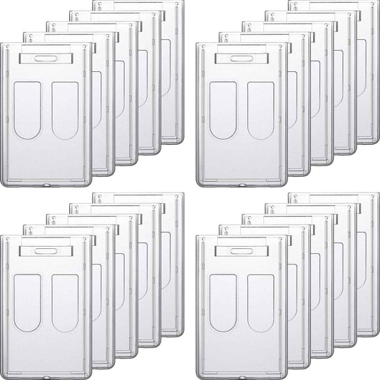 20Pcs Heavy Duty Badge Holders Rigid Hard Plastic - TTpen