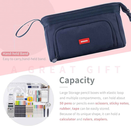 Pencil Case Large Capacity Pencil Pouch Handheld Pen Bag - TTpen
