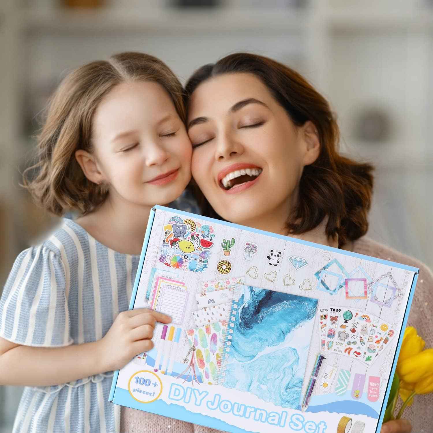 DIY Journal Set for Girls Ages 8-13 and Up - Blue Wave - TTpen