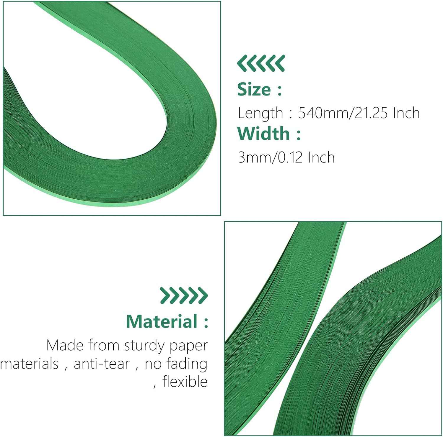 35 Colors 4200 Strips Paper Quilling Strips Set Width 3mm Length 54cm - TTpen
