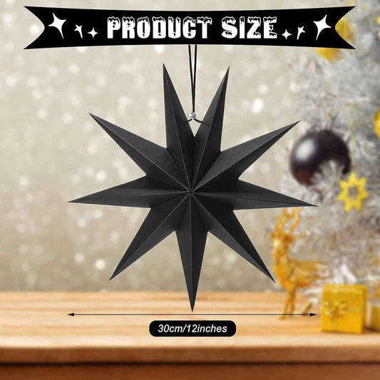 3Pcs Paper Star Lanterns 12 Inch Hanging Decor - TTpen