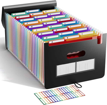 26 Pockets Expanding Accordian File Organizer Keeper A4 Size - TTpen