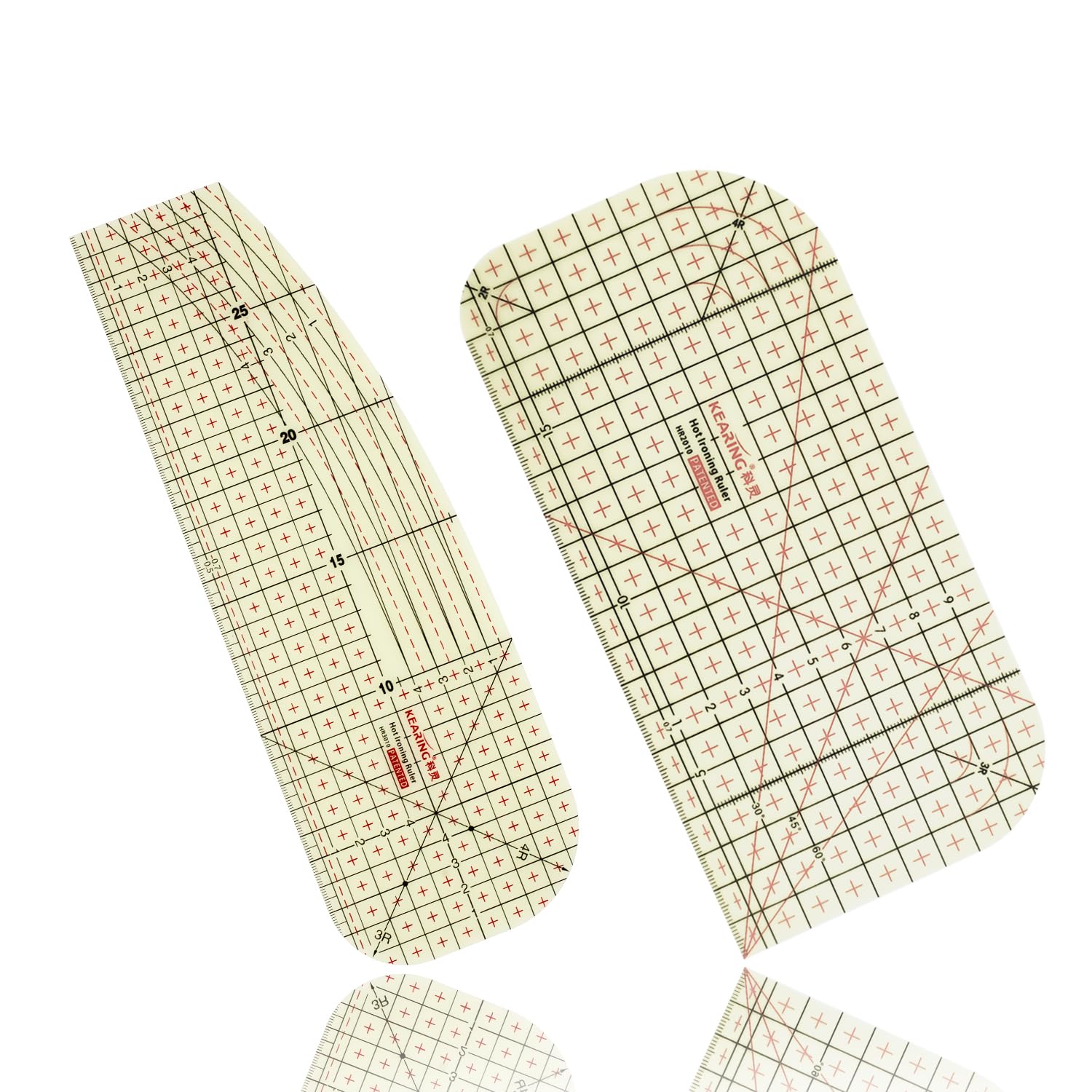 Metric Hot Hem Ironing Ruler for Sewing HR2010+3010