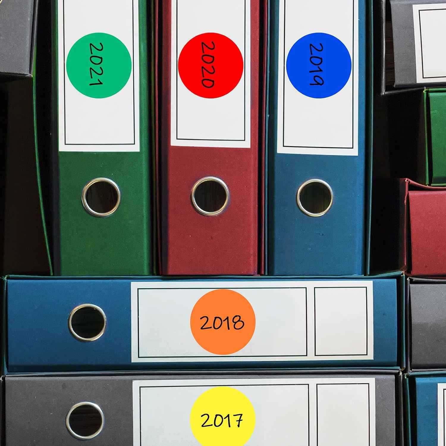 2 Inch Round Color Coding Stickers Circle Dot Labels Self-Adhesive - TTpen