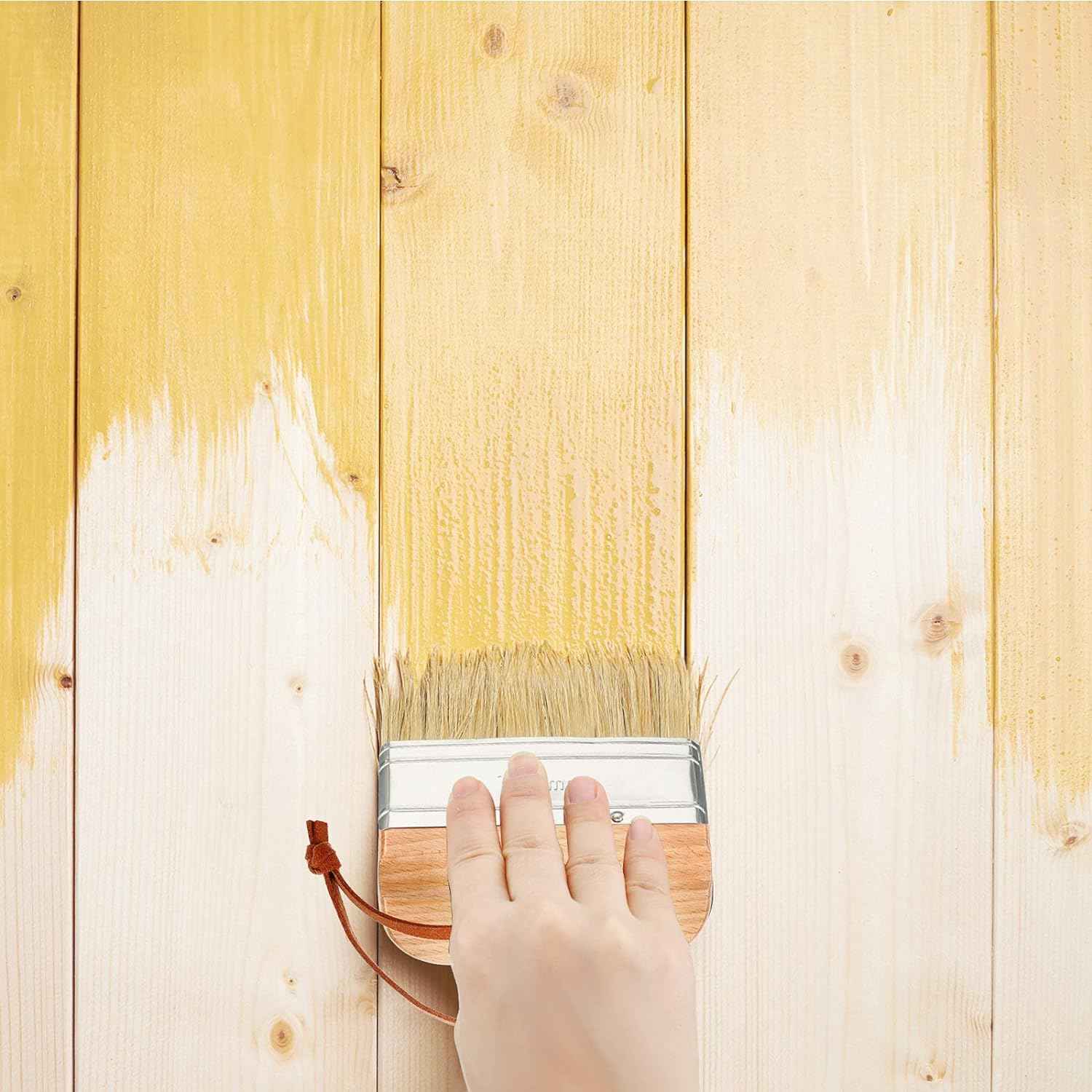 3 Pieces Chalk and Wax Paint Brushes for Acrylic Painting Wood Furniture - TTpen