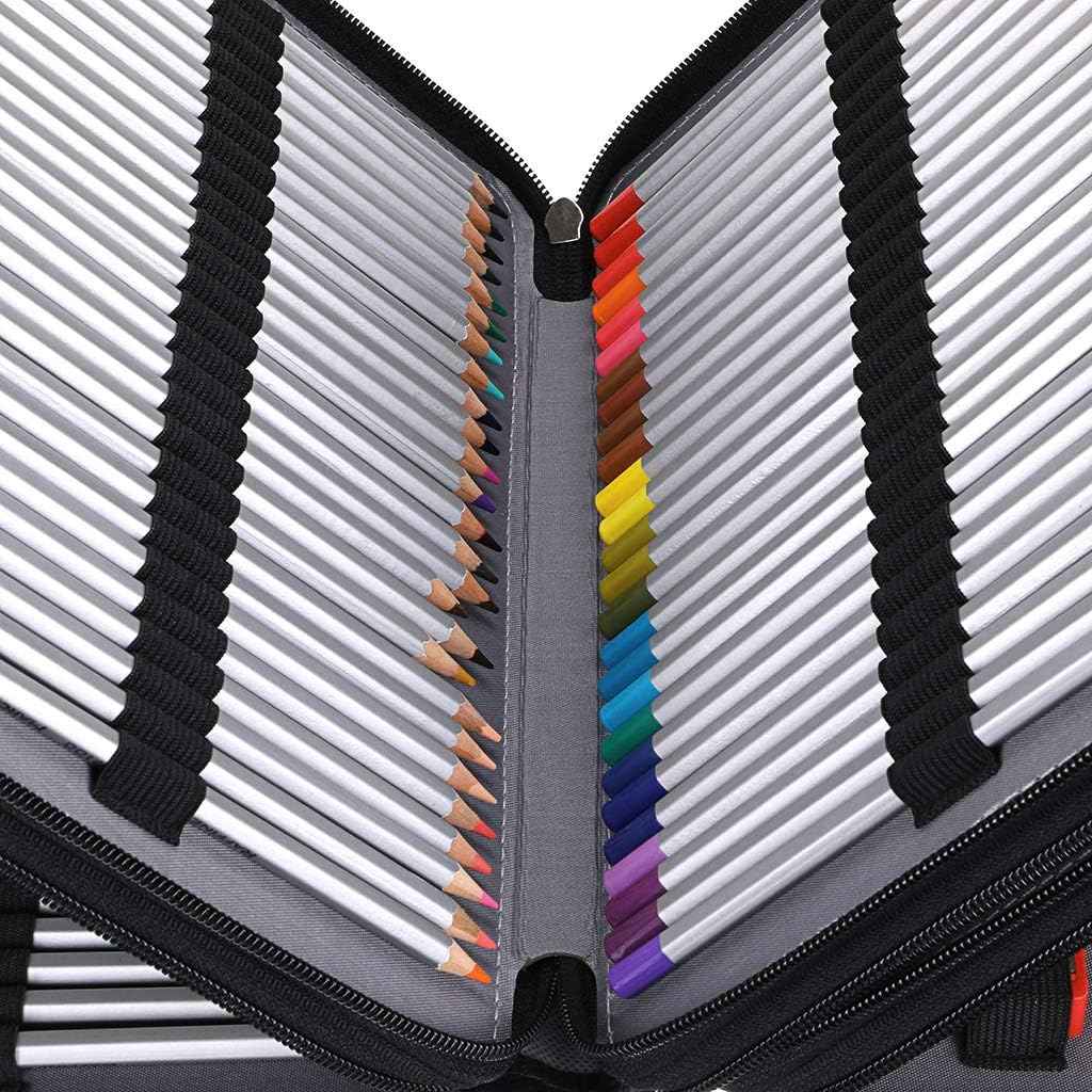 200 Slots PU Leather Pencil Case Holder Organizer - TTpen