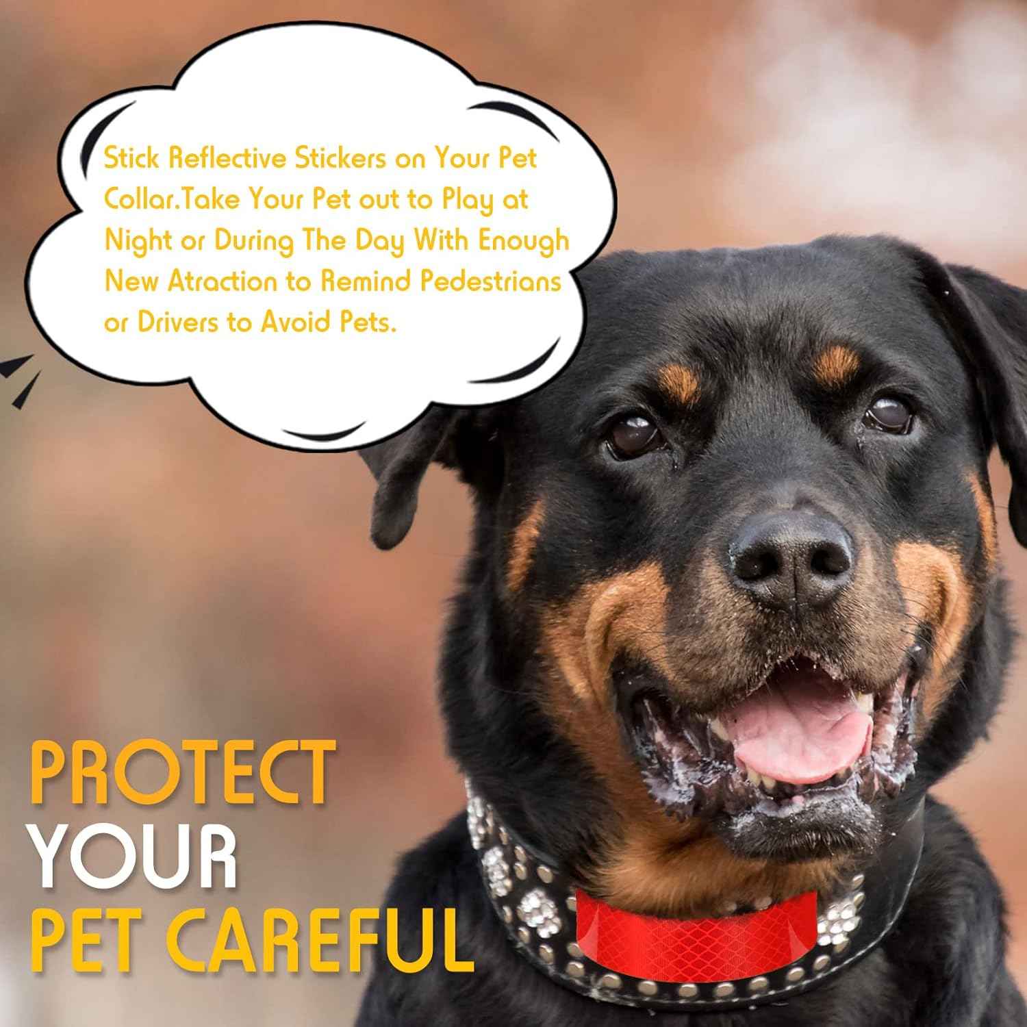 60PCS Warning Safety Reflective Tape Stickers 3x8cm - TTpen