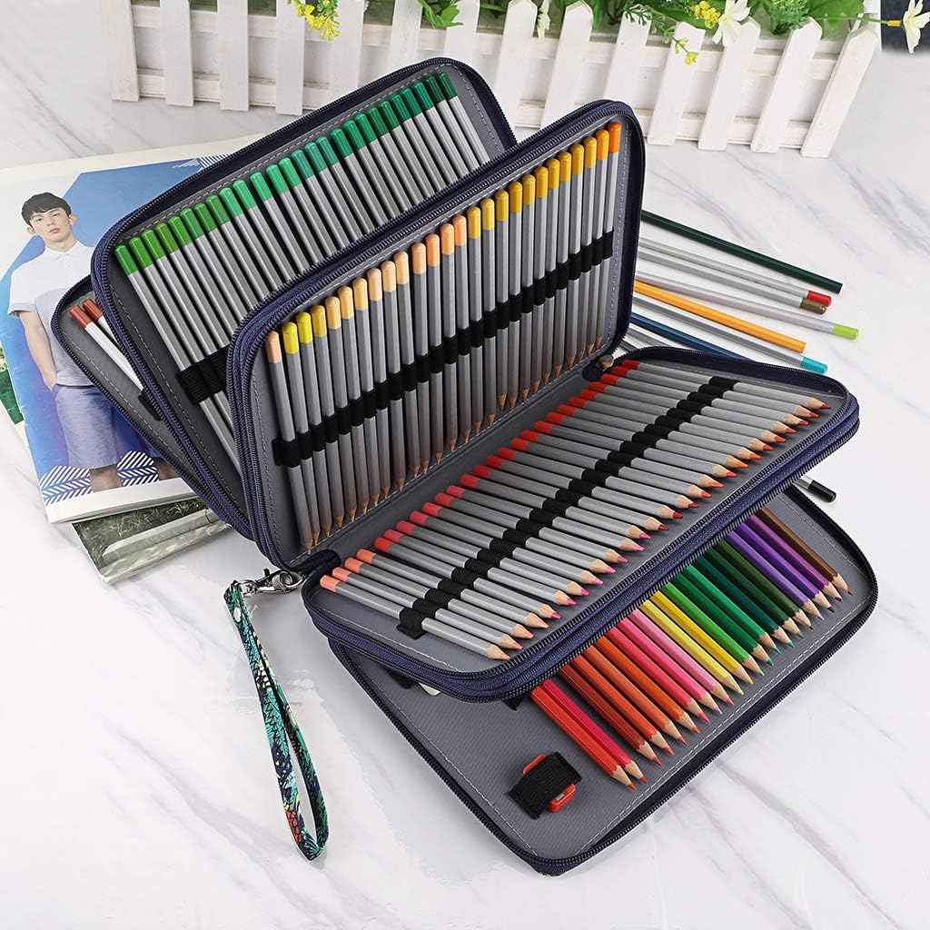 200 Slots Colored Pencil Case Large Capacity Pencil Organizer - TTpen