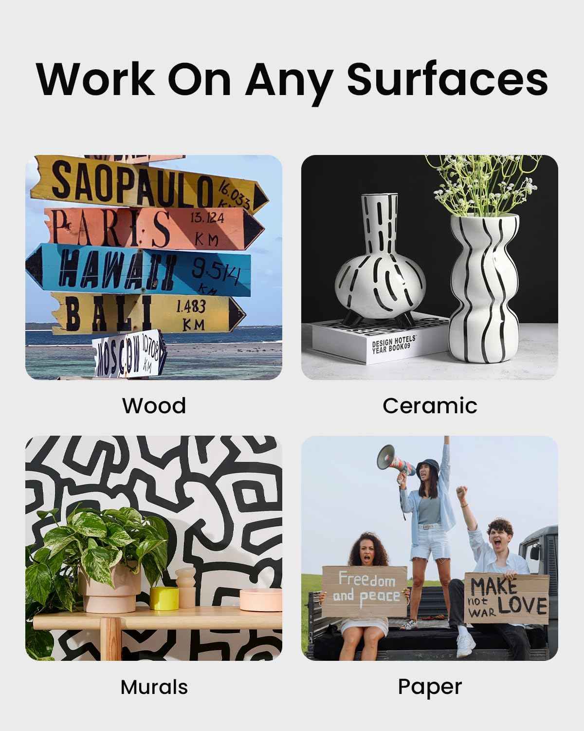 12 Colors Jumbo Graffiti Markers 15mm Wide Tip Acrylic Paint Pens