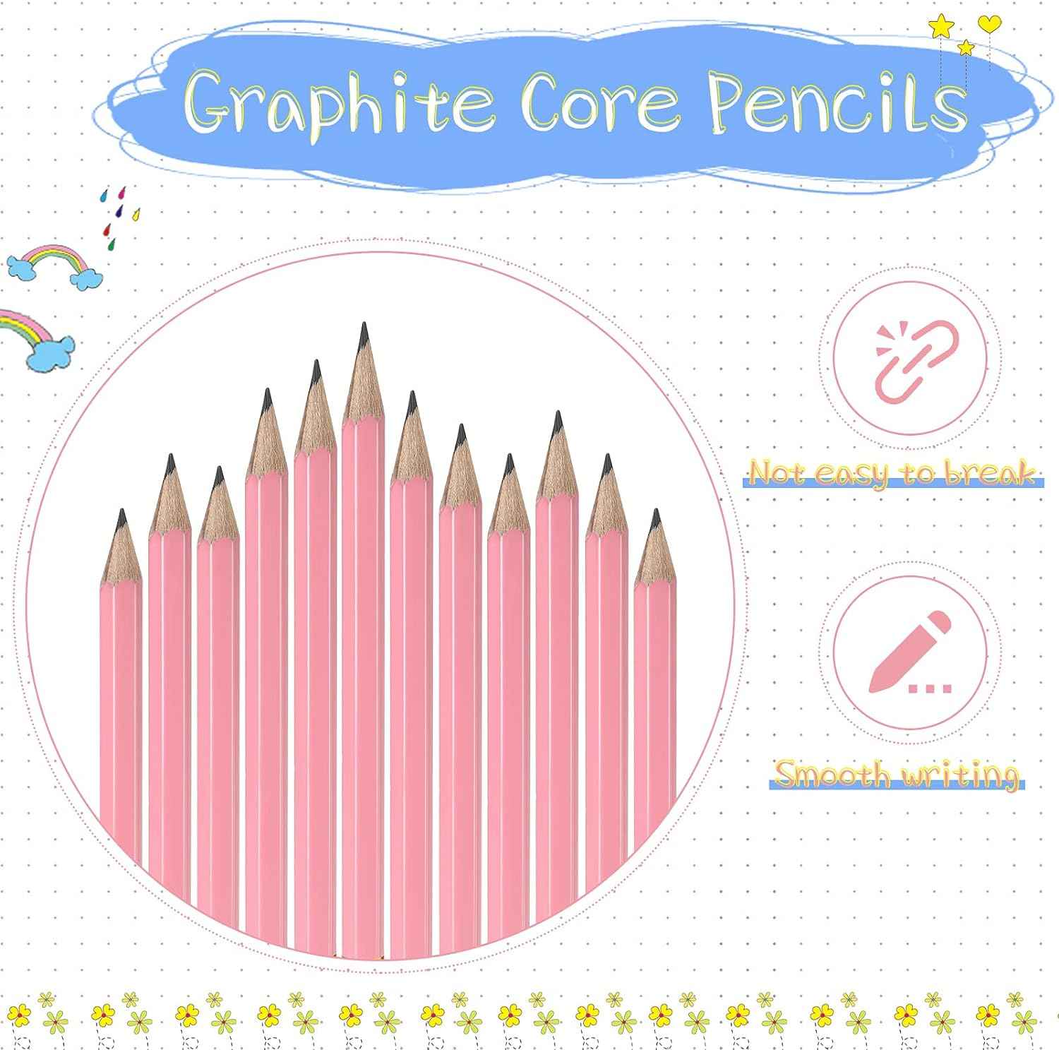 48 Pieces Golf Short Pencils with Eraser for Kids - TTpen