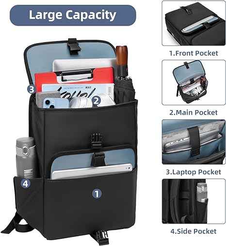 Eurcool Vintage Laptop Backpack Slim Business Backpack - TTpen