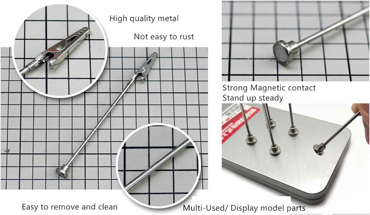 10 Magnetic Alligator Clip Sticks for Plastic Model Color Spray Paint - TTpen