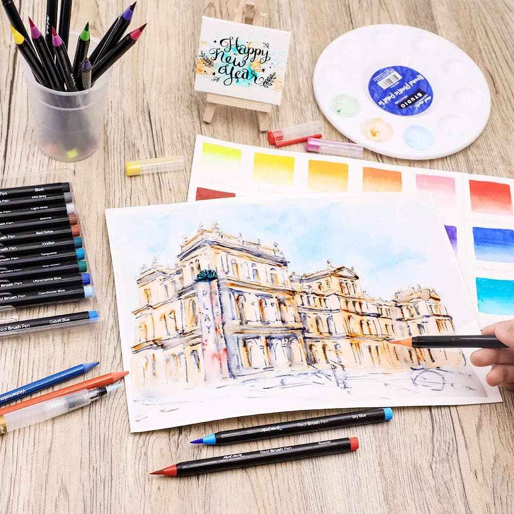 Mont Marte Premium 24 Watercolor Real Brush Pens - TTpen