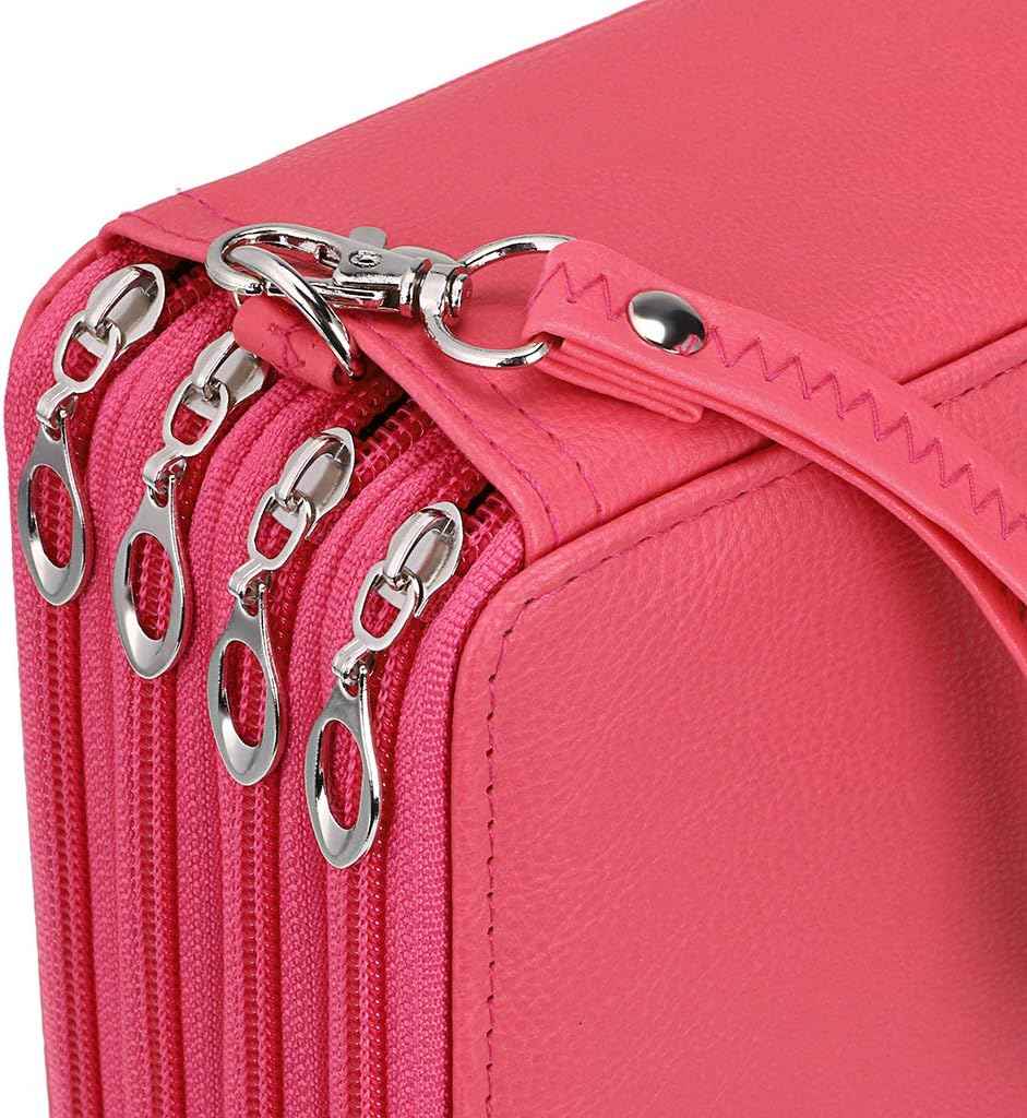 200 Slots PU Leather Pencil Case Holder Organizer - TTpen