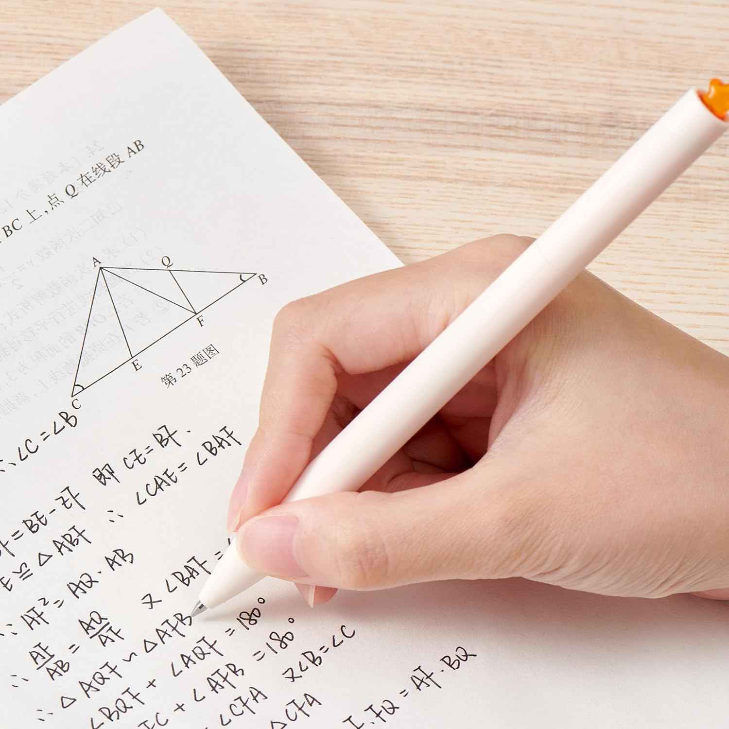 Kaco FIRST Star Gel Pens with Extra 4 Black Ink Refills (Orange+Blue) - TTpen