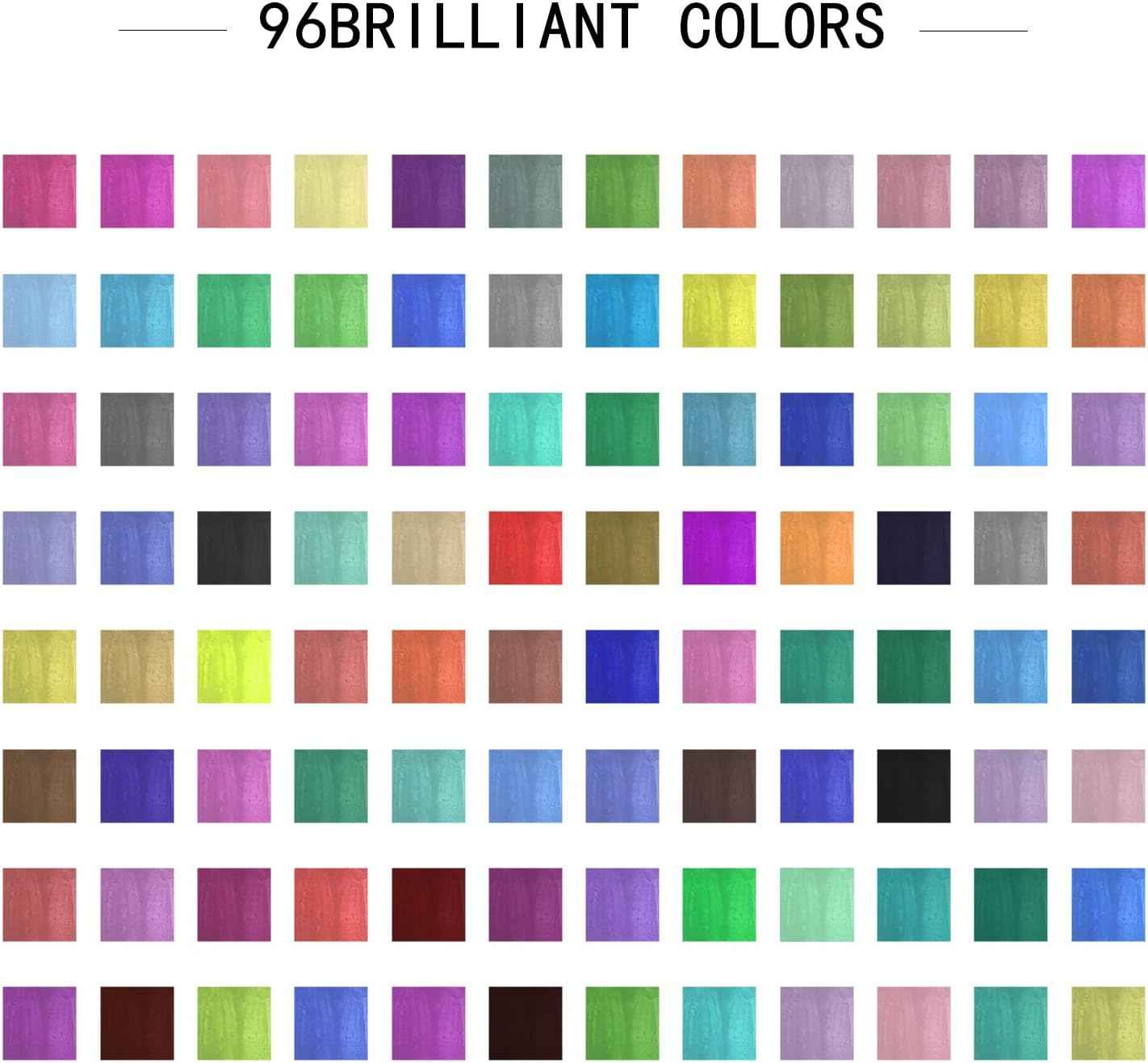 MAIKEDEPOT 96 Colors Watercolor Brush Pens with 3 Blending Brush - TTpen