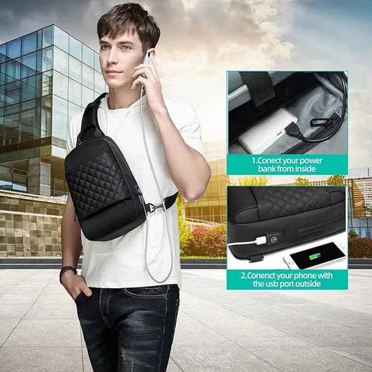 Eurcool Mens Shoulder Bag,Small Sling Messenger Bag - TTpen