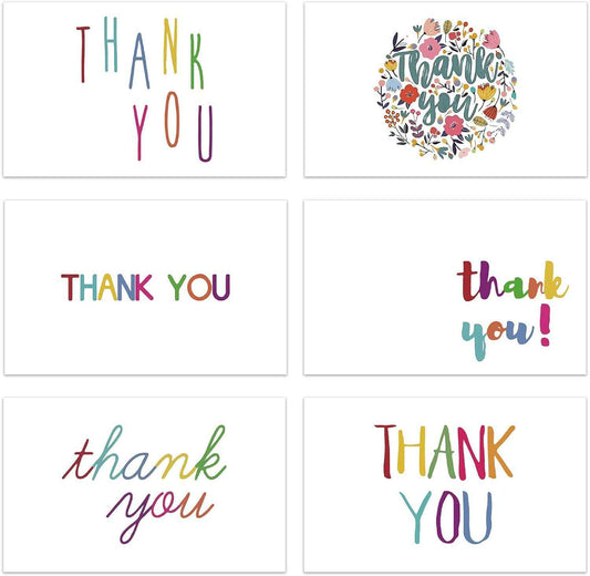 300PCS Thank You Business Cards White - TTpen