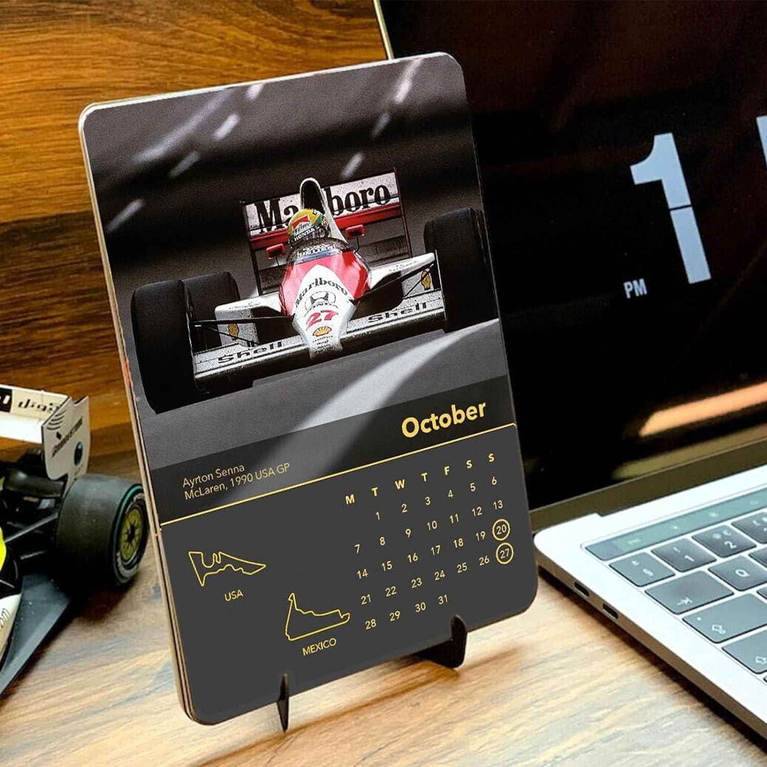 2024 Wall Formula 1 Monthly Calendar for F1 Fans - TTpen
