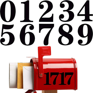 Black Mailbox Numbers Sticker 3 Inch Self Adhesive 8 Pack - TTpen