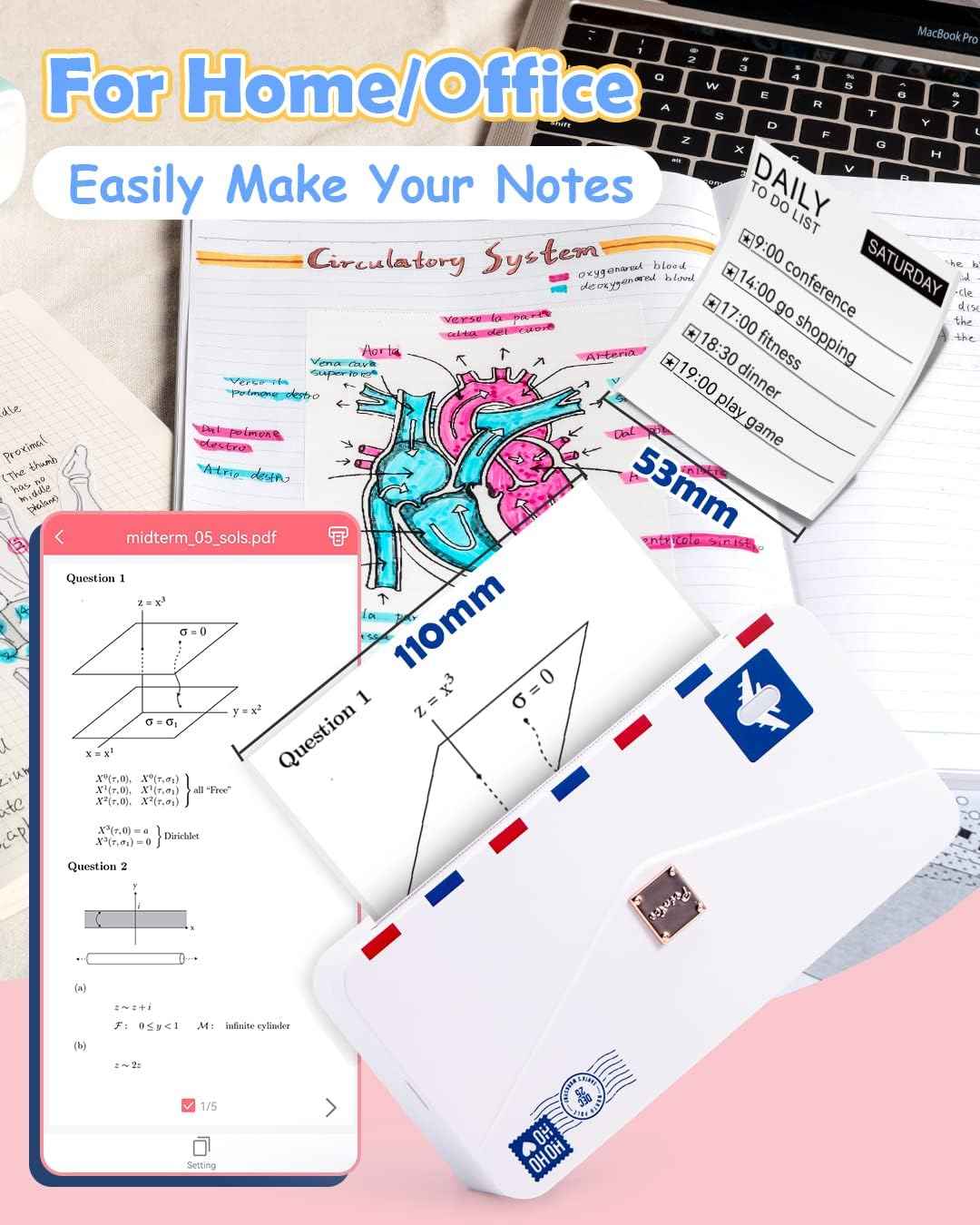 Phomemo M04AS 4 Inch Portable Thermal Printer for Photo Memo Note - TTpen