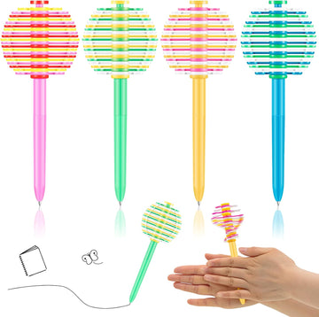 4Pcs Fidget Toy Ballpoint Pen Spinner for Kids Children Student