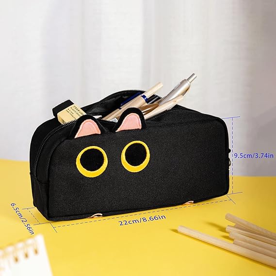 3D Cat Large Capacity Pencil Case Pouch Organizer