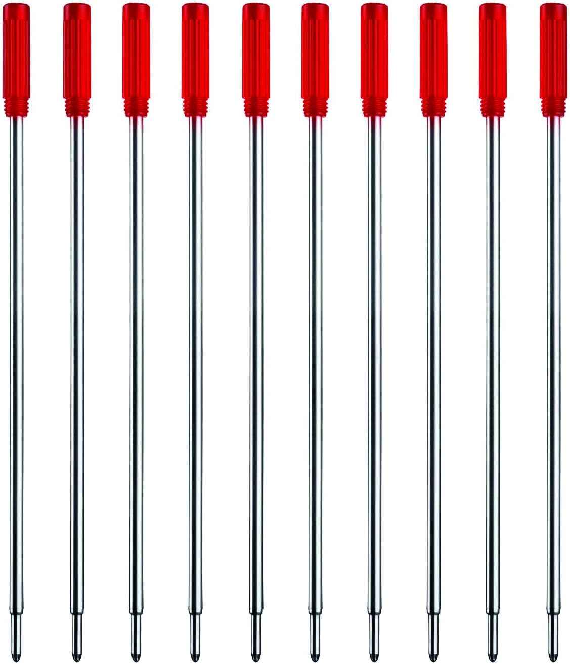 10pcs Black Ink Refills,Replaceable Pen Refills,1mm Medium Tip 116mm - TTpen