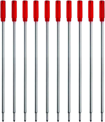 10pcs Black Ink Refills,Replaceable Pen Refills,1mm Medium Tip 116mm - TTpen