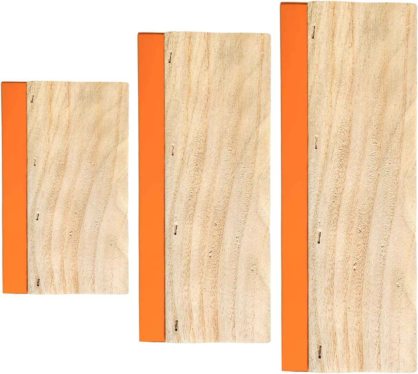 3 Pieces Screen Printing Squeegees - 3 Sizes (5.9/9.4/13.7 Inch)