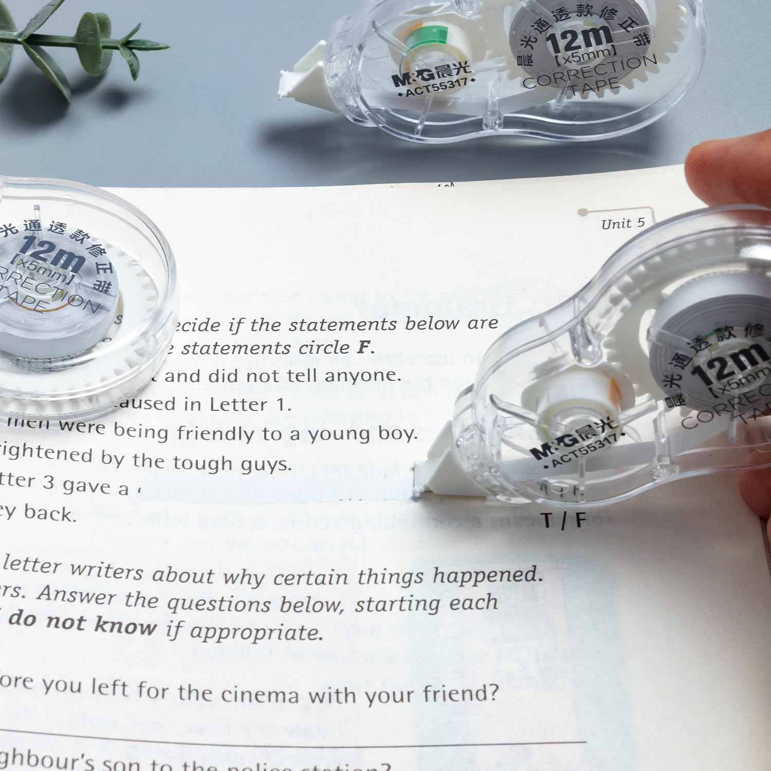 M&G 39FT Long Correction Tape Set,72M/234FT White 6 Pack - TTpen