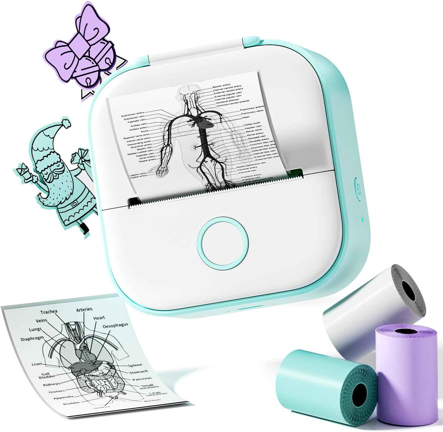 Phomemo T02 Label Maker Thermal Sticker Printer with 3 Roll Paper - TTpen