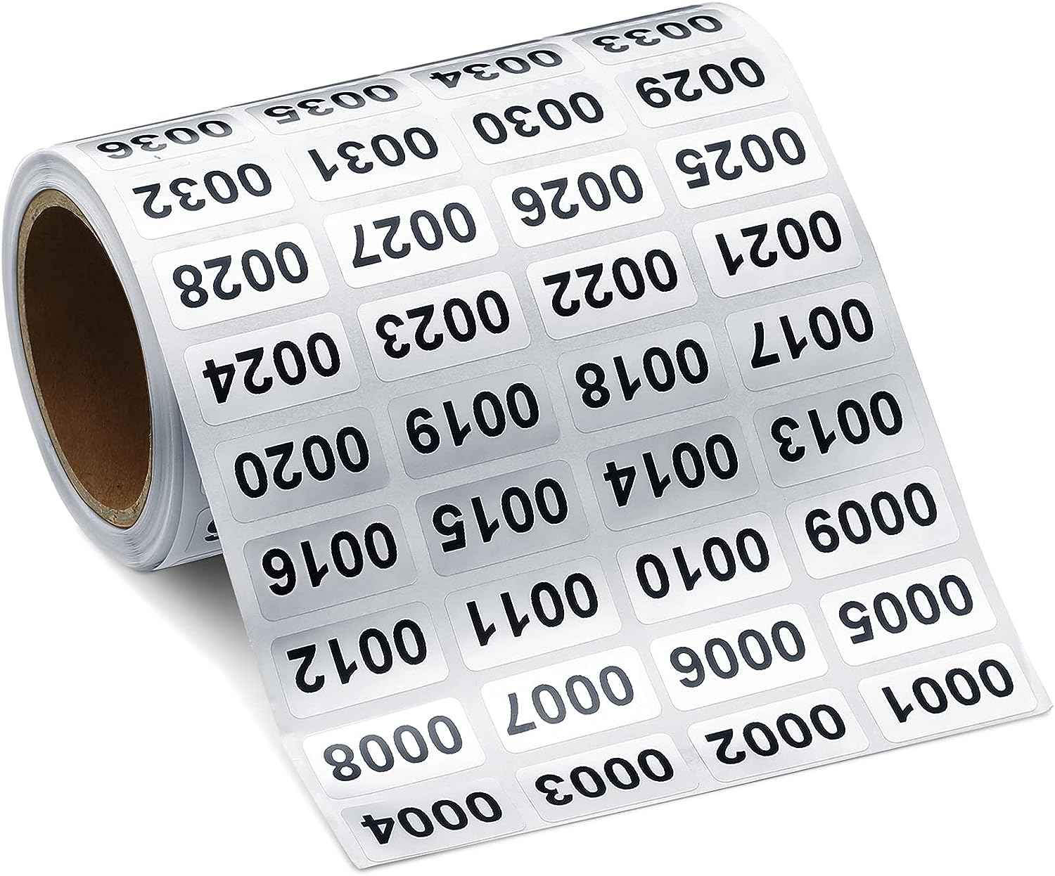 001-2000 Pcs Inventory Number Sticker Labels Self Adhesive Waterproof - TTpen