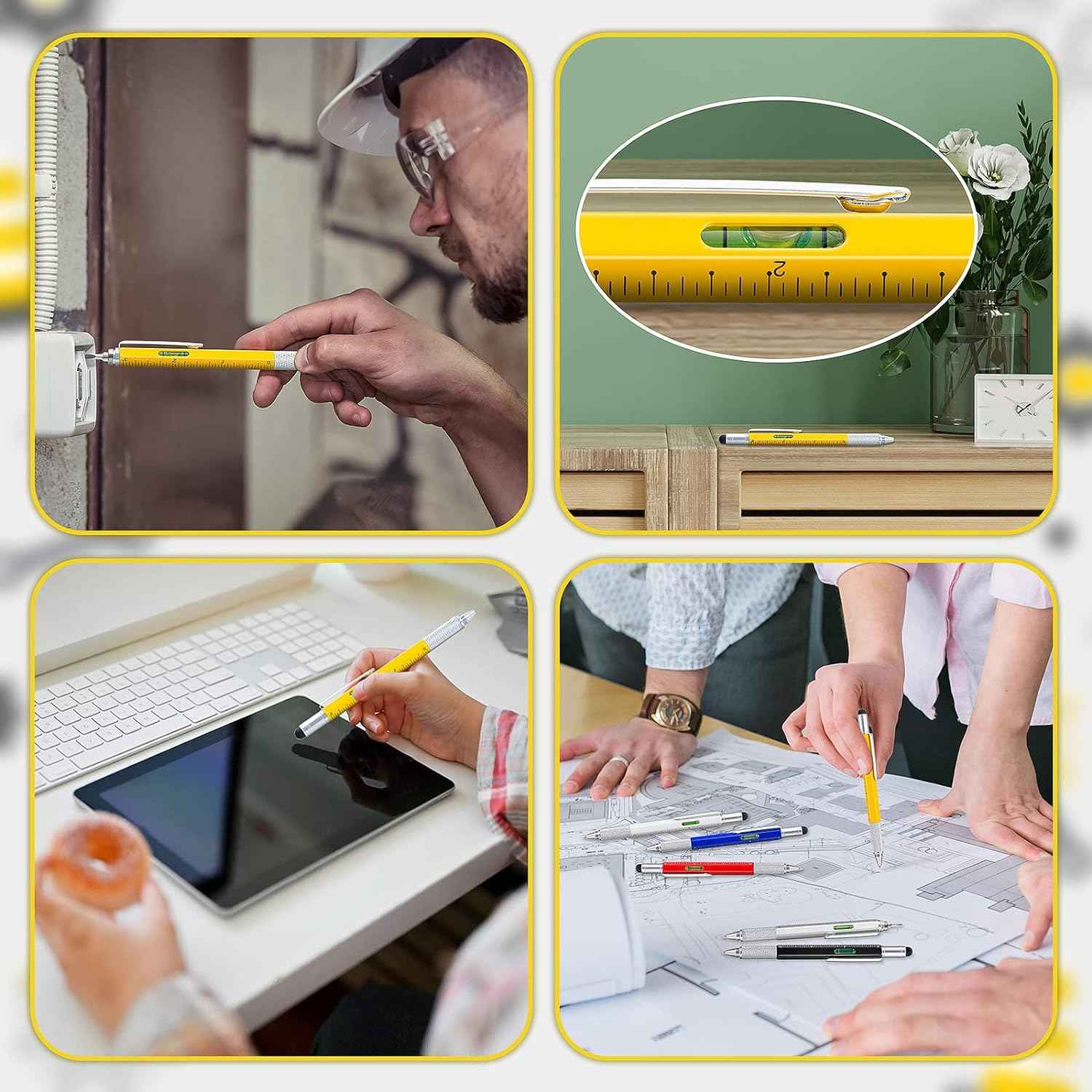 4 Pack 6IN1 Multitool Pen with Extra Refills Set - TTpen