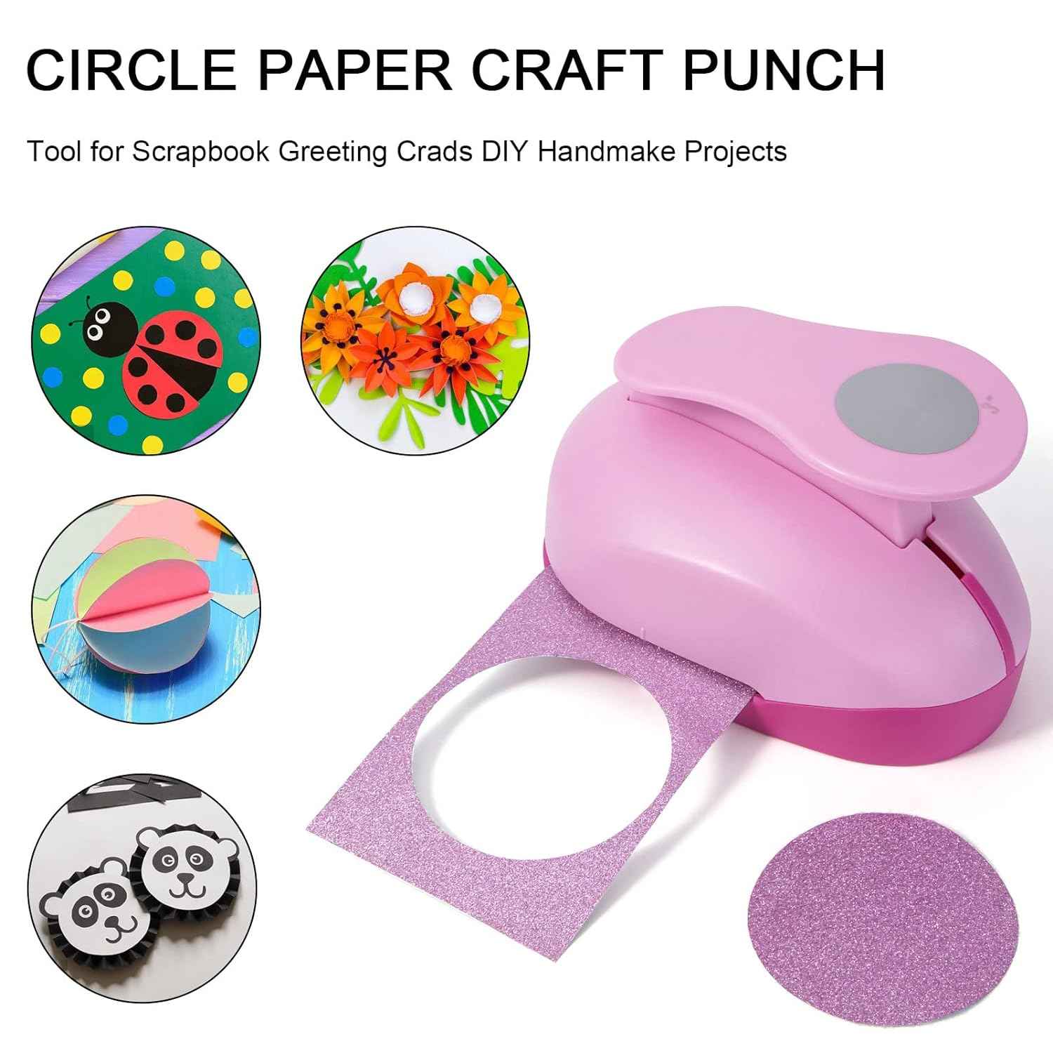 2 Inch Craft Hole Paper Punch Shape Circle for Cardstock,Scrapbooks - TTpen