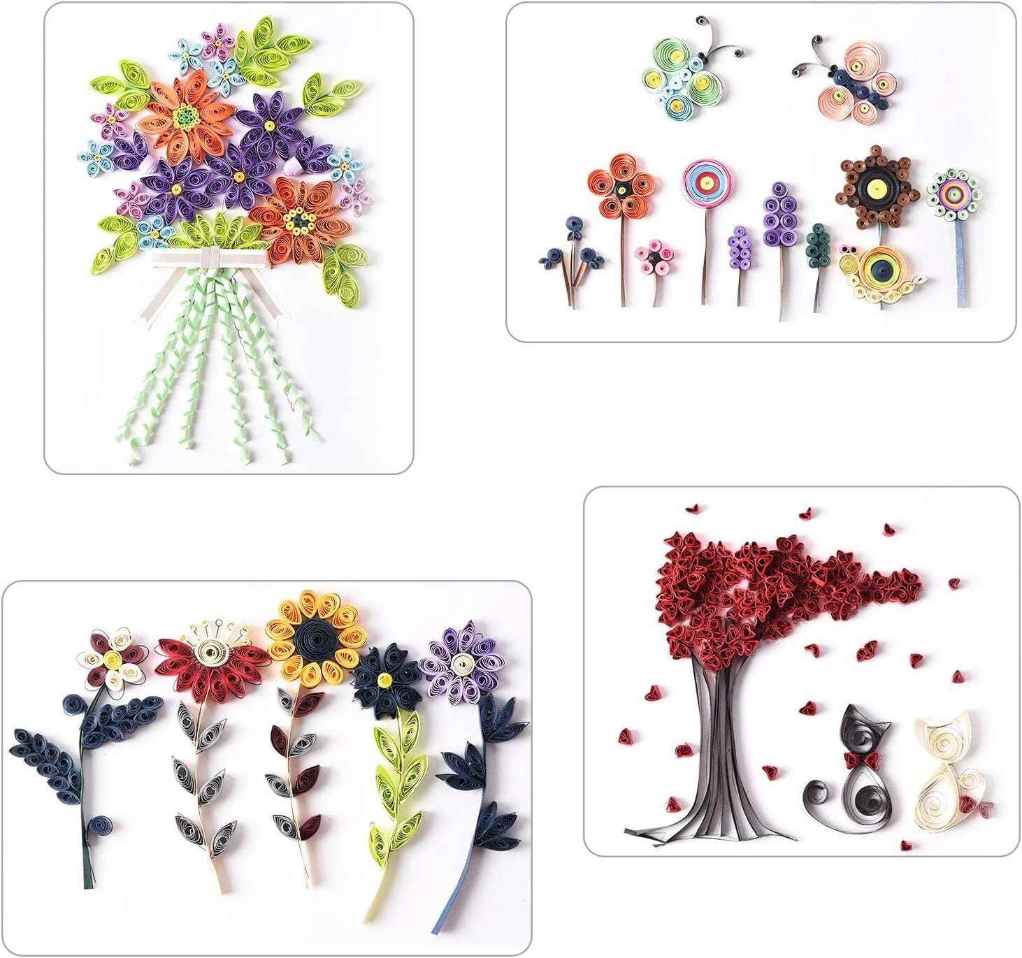 35 Colors 4200 Strips Paper Quilling Strips Set Width 3mm Length 54cm - TTpen